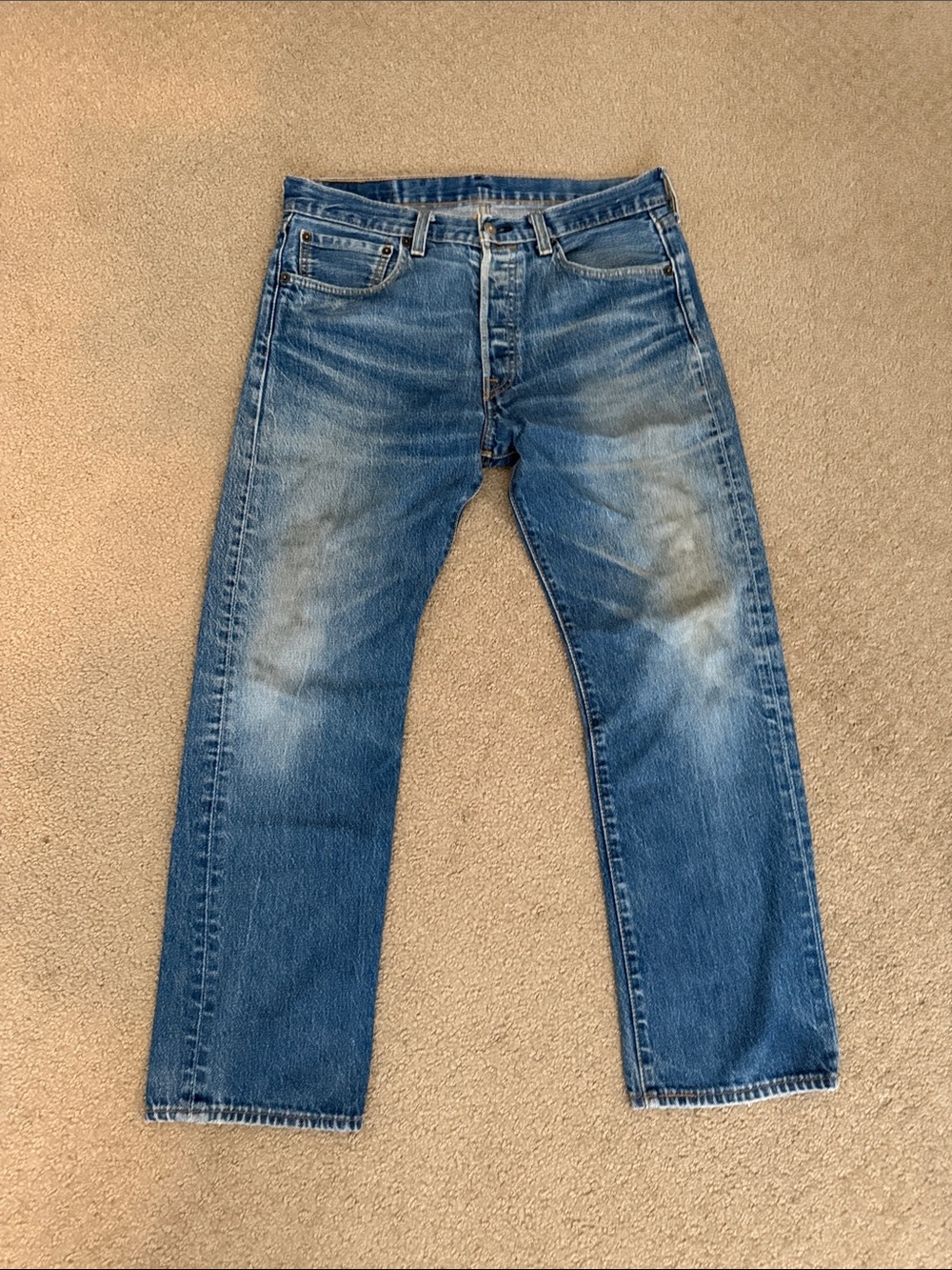 Vintage Levi's Men's Straight Leg Blue Denim Jeans 33/30